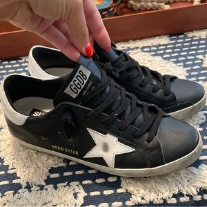 Golden goose super star sneakers size 38 black